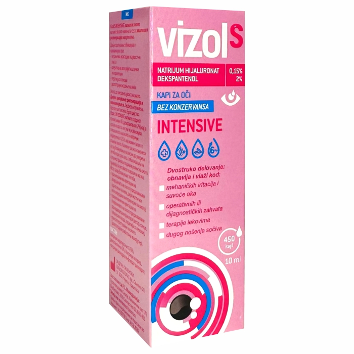 VIZOL S INTENSIVE veštačke suze kapi za oči 10mL