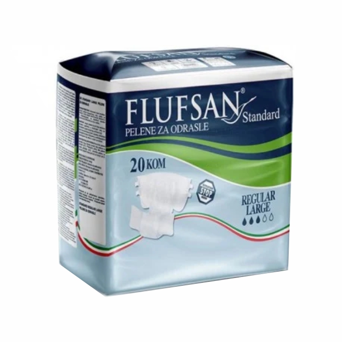 FLUFSAN Standard pelene/odrasli Large a'20 >70kg