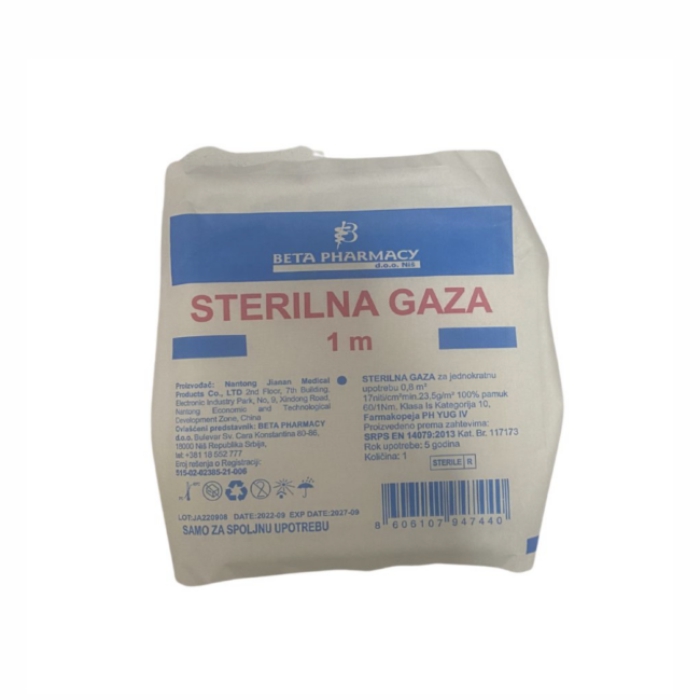 Gaza Sterilna 1M 20 komada Bet pH
