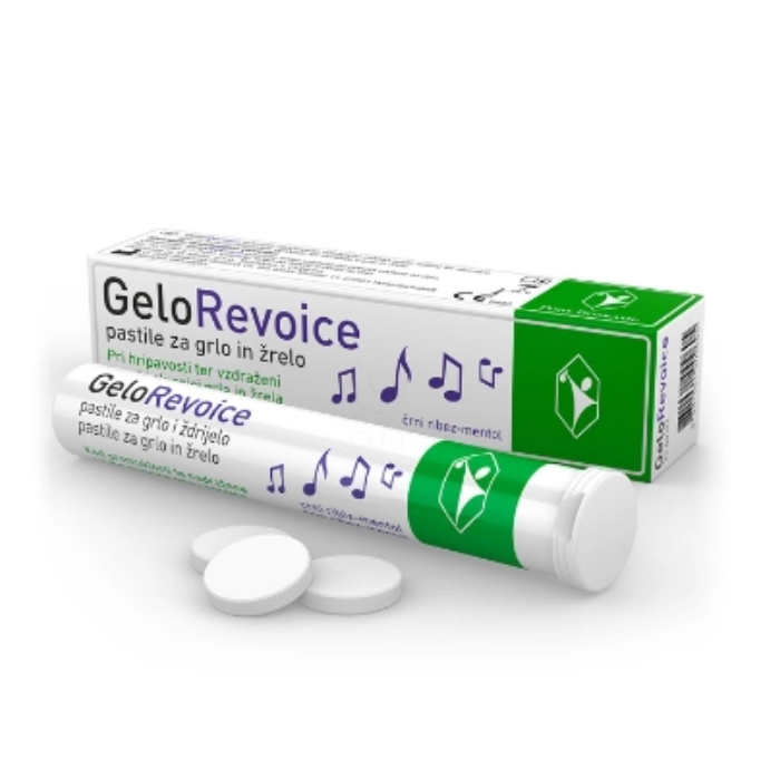 GELOREVOICE CRNA RIBIZLA I MENTOL PASTILE A20