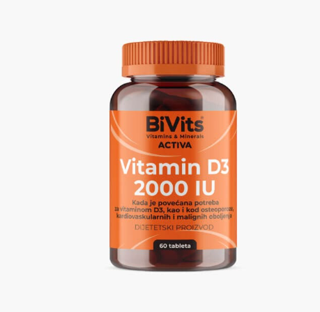 BiVits Activa Vitamin D3 2000IU 60 tableta