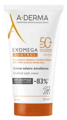 A-DERMA Exomega Control SPF 50 + krema, 150 ml