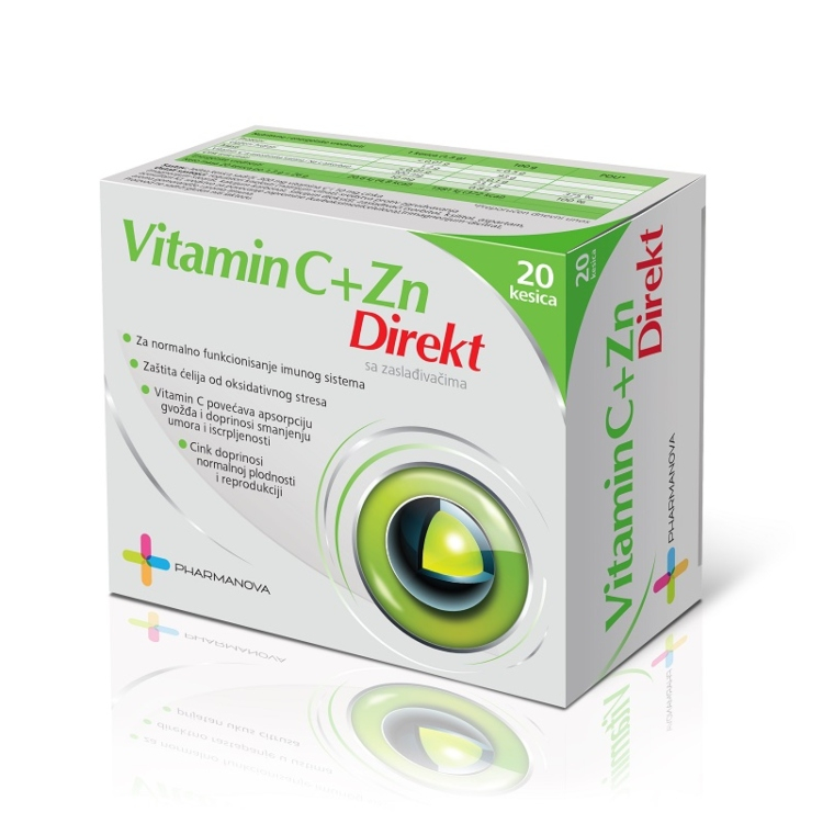 VITAMIN C DIREKT+ZN.KES20 