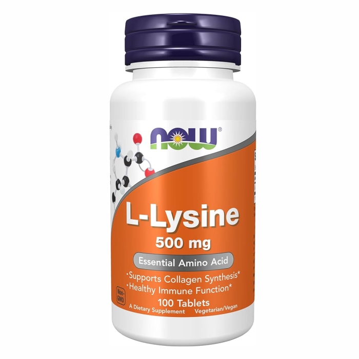 NOW- Lysine 500mg 100tbl