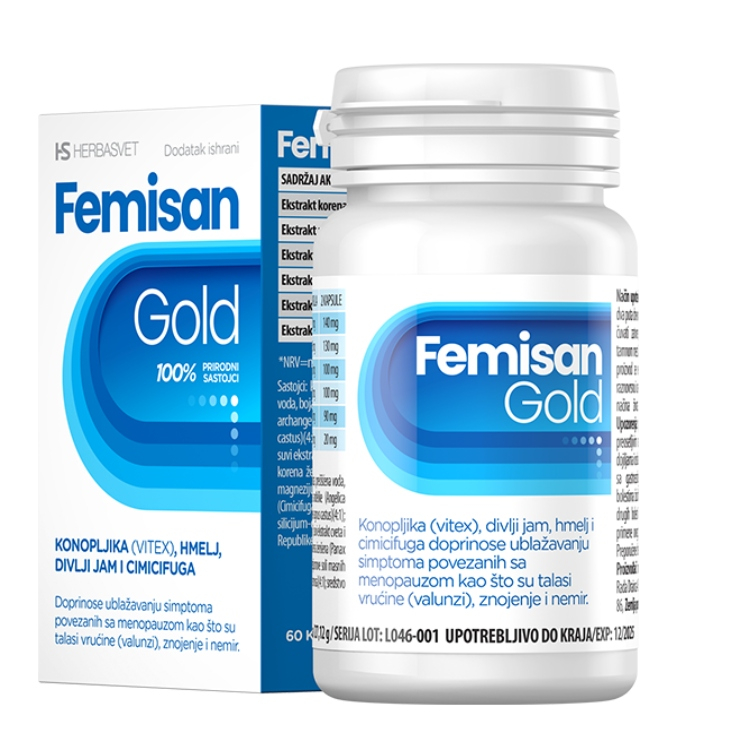 Femisan gold, menopauza, 60 kapsula