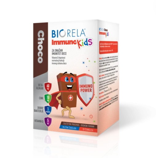 Biorela Choco Immuno Kids 20 štanglica
