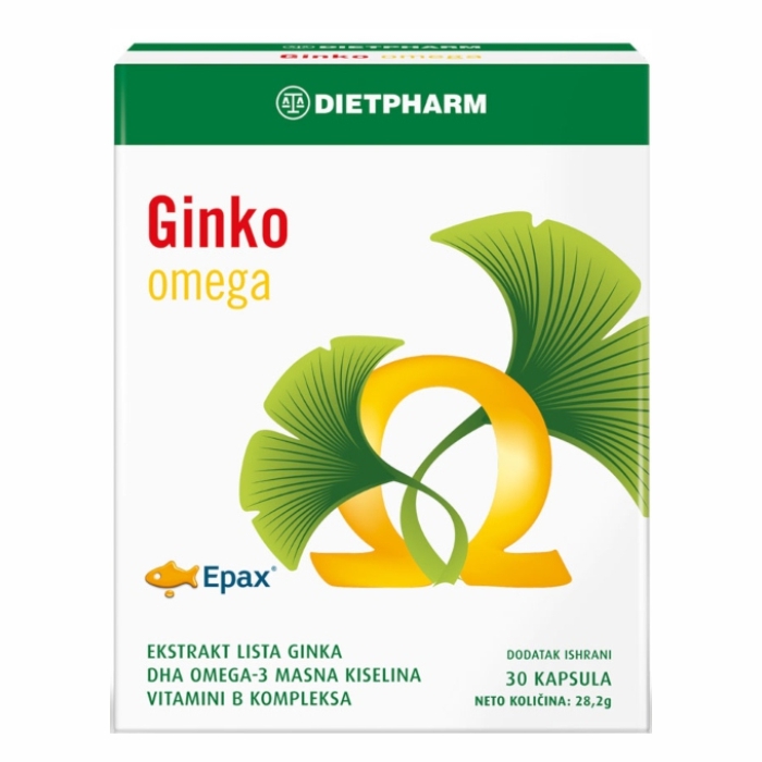 Dietpharm Ginko Omega, 30 kapsula