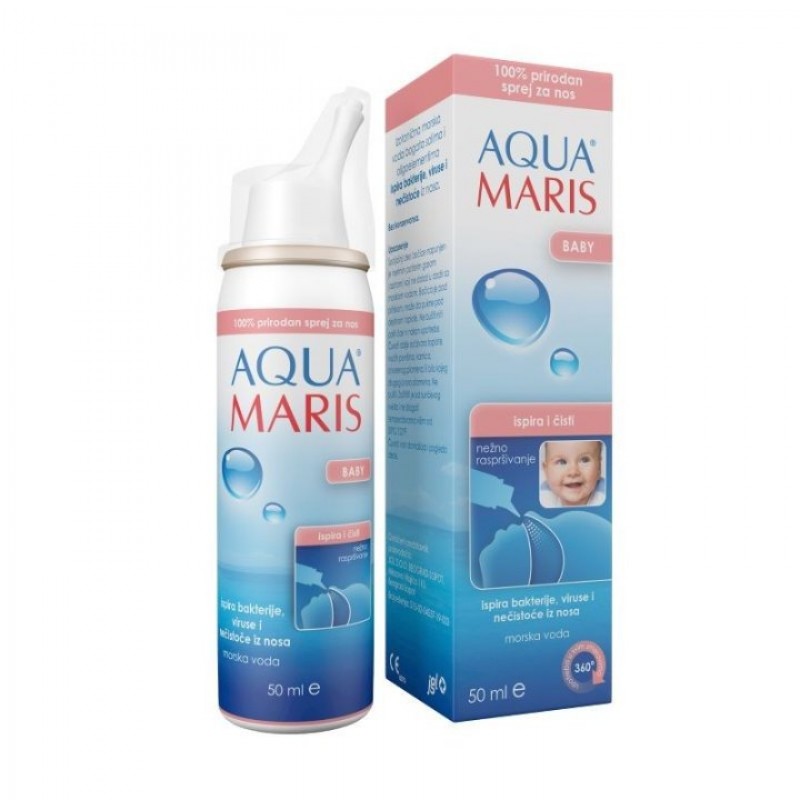 AQUA MARIS BABY sprej za nos 50mL - izotoničan rastvor