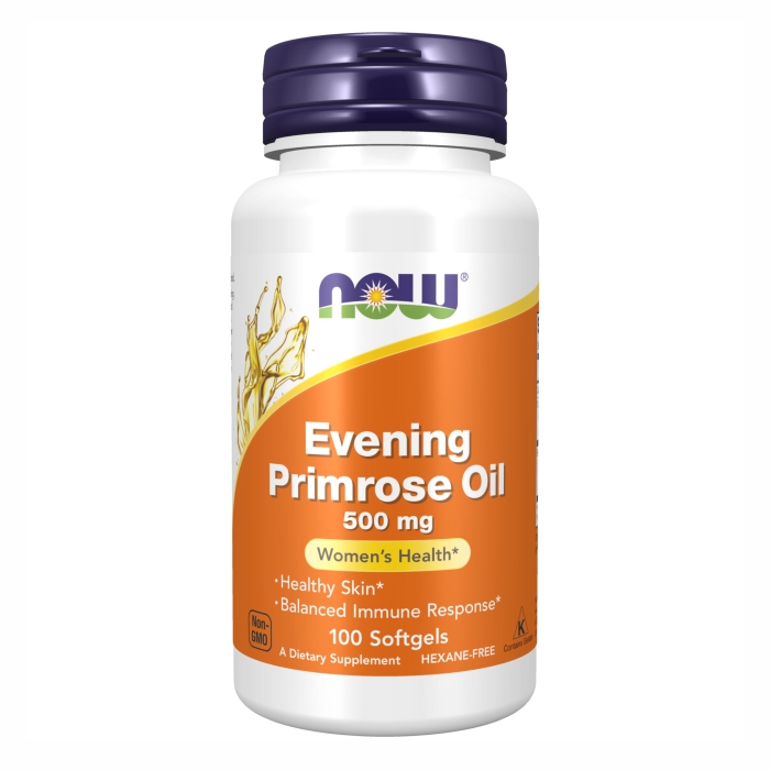 NOW- EVENING PRIMROSE 500MG 100 SOFT CAPS .