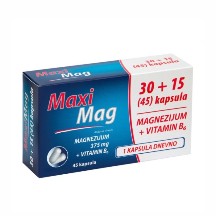 MAXI MAG CPS.30X375MG+15CPS GR