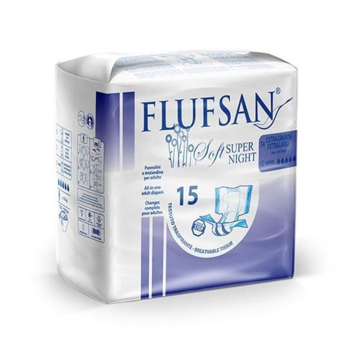 FLUFSAN pelene/odrasli Large noć a'15 >70kg Regular