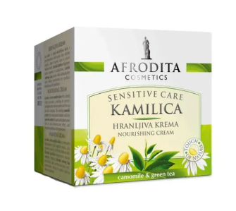 Afrodita sensitive hranljivi krema - Kamilica, 50 ml