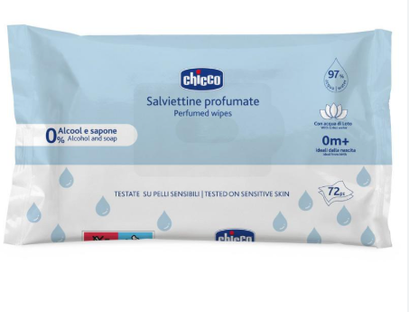 Chicco vlažne maramice, 72 komada bez poklopca