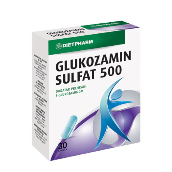 Dietpharm Glukozamin sulfat 500mg, 30 kapsula