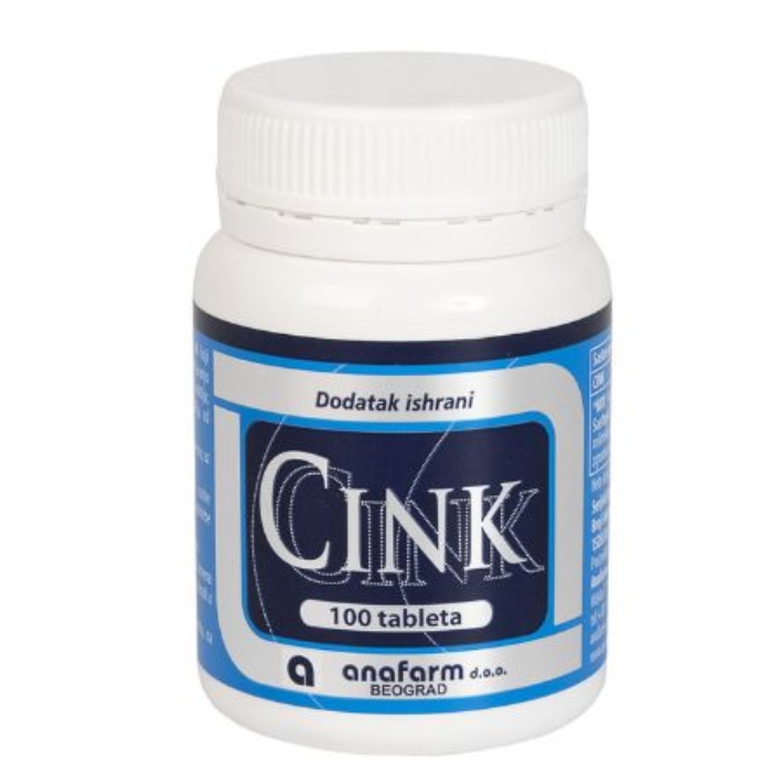 Cink 7mg, 100 tableta Anafarm