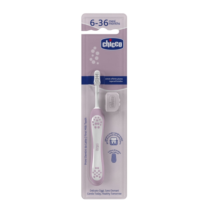 CHICCO Cetkica za zube lila 6-36m
