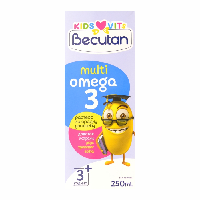 Becutan KIDS VITs Multi Omega 3 sirup 250ml
