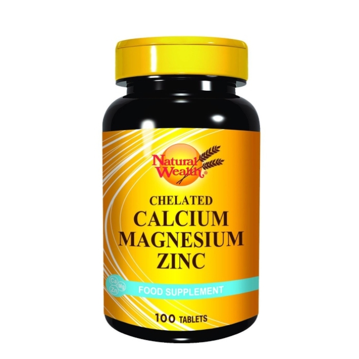 Natural WealthKalcijum-magnezijum-cink, 100 tableta