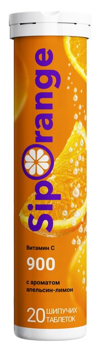 Siporanž C 900 sa aromom limun, narandža, 20 šumeće tablete