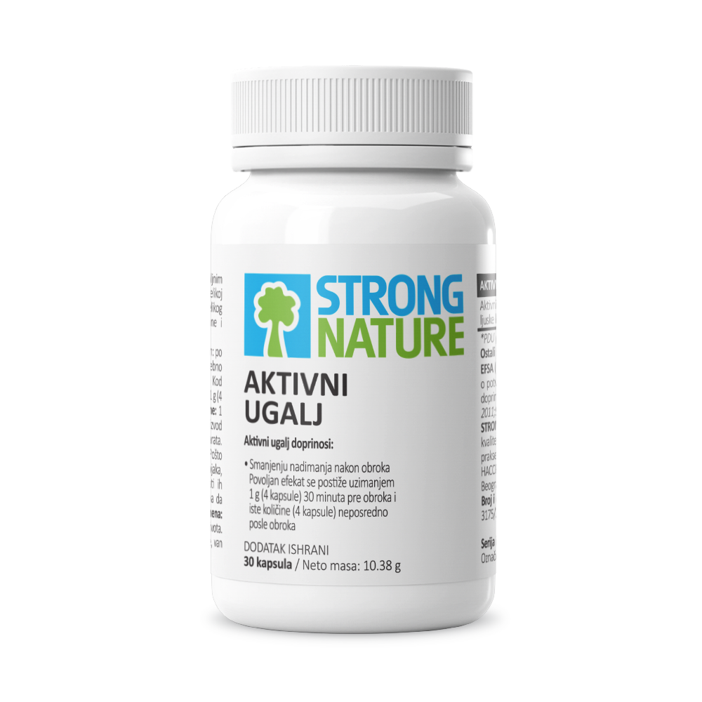 Strong nature Aktivni ugalj 30x250mg