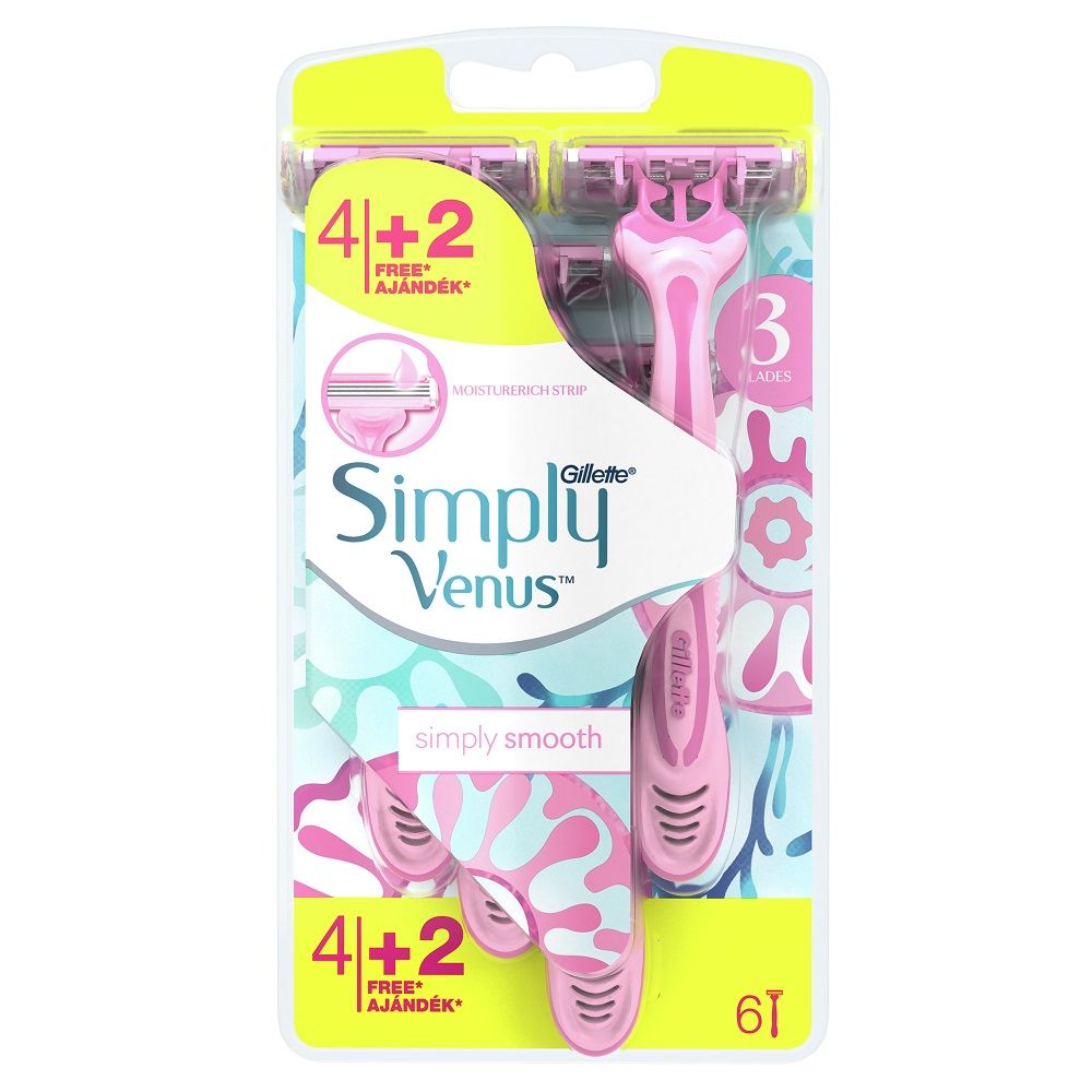 GILLETTE SIMPLY VENUS 3 4+2sc