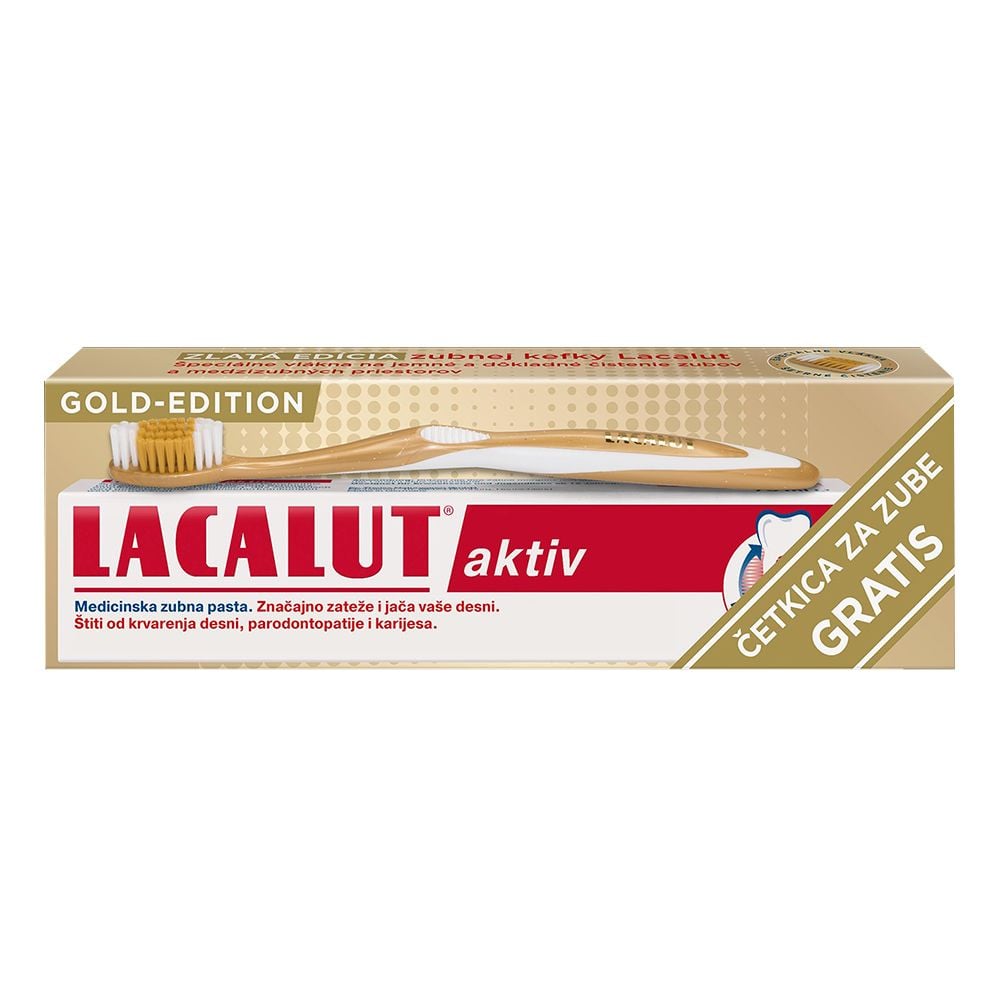 LACALUT PAS.AKTIV 75ML+CETKICA