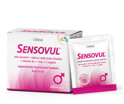 SENSOVUL prasak za pripremu oralnog rastvora 20 kes