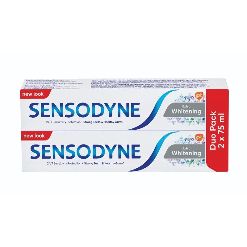SENSODYNE EXTRA WHITENING DUO 2X75ML