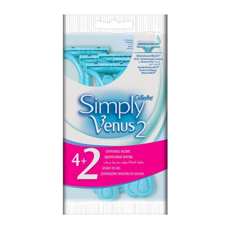 GILLETTE SIMPLY VENUS 2 4S