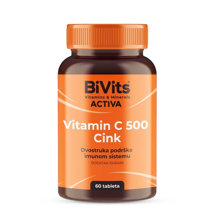 BIVITS VITAMIN C 500 CINK 60 TBL