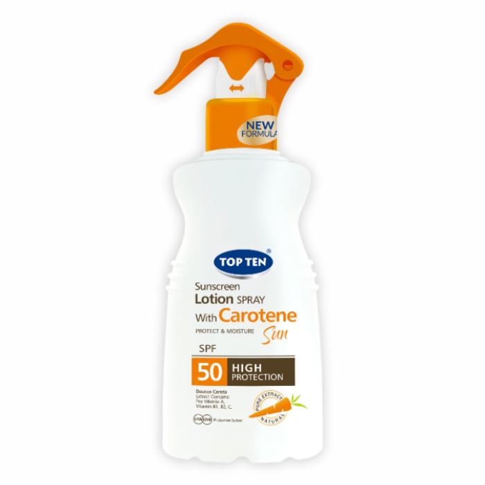 Top Ten Carotene Sunscreen Spray SPF50 150ml