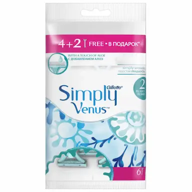 GILLETTE SIMPLY VENUS 2 4+2S