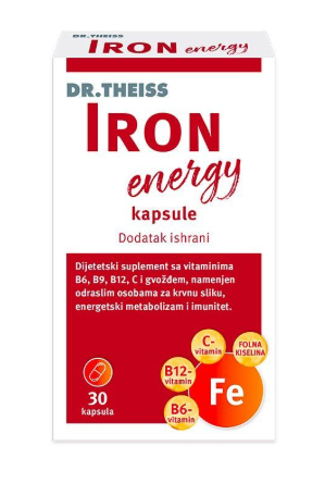 Dr. Theiss Iron Energy, 30 kapsula