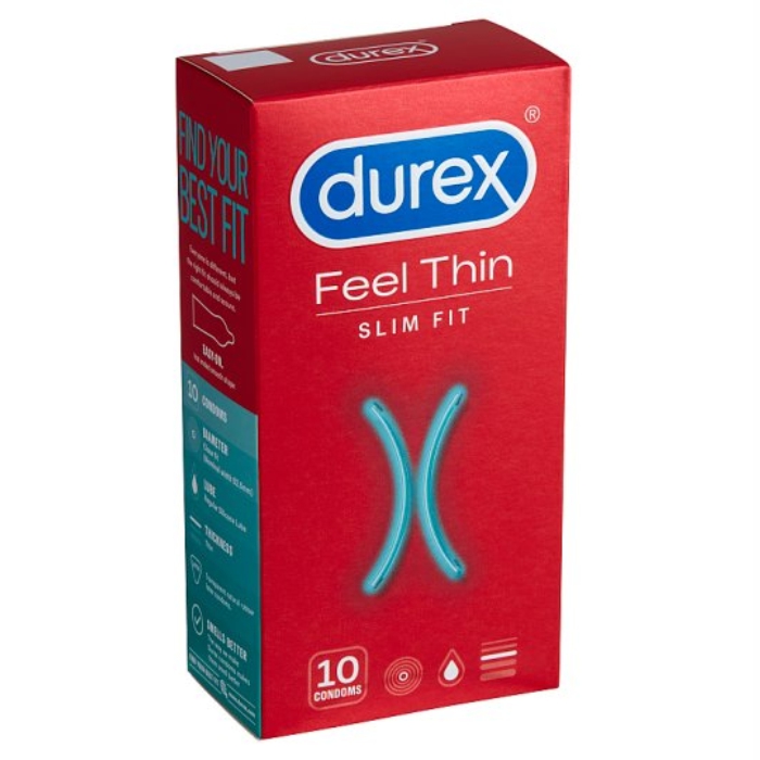 Durex Feel Thin Slim Fit 10pcs