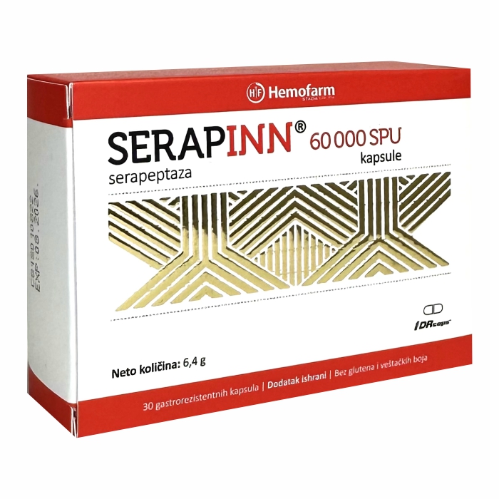 Serapinn 60 000 SPU, 30 kapsula