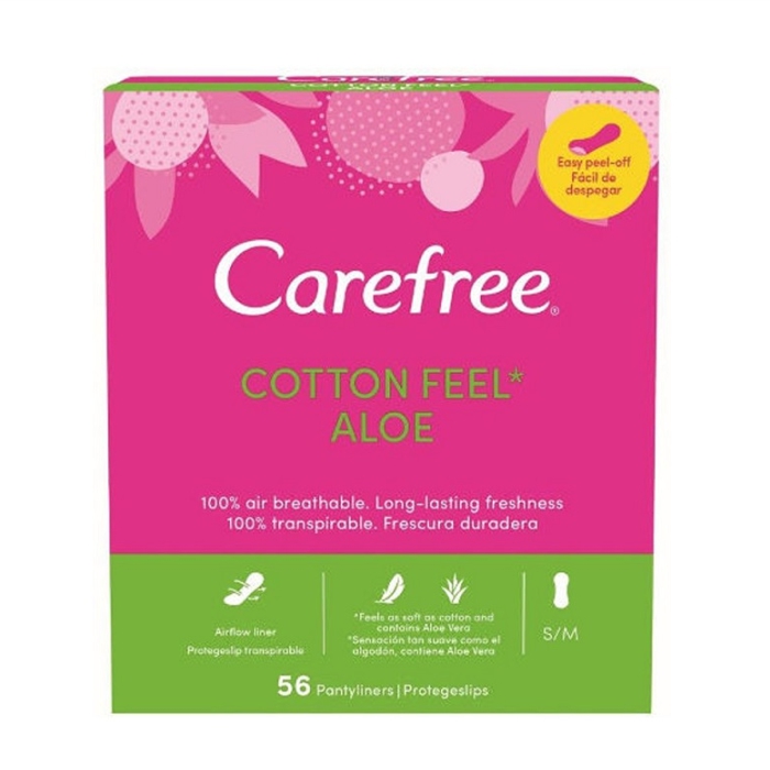 Carefree Cotton Aloe Vera, 56 komada