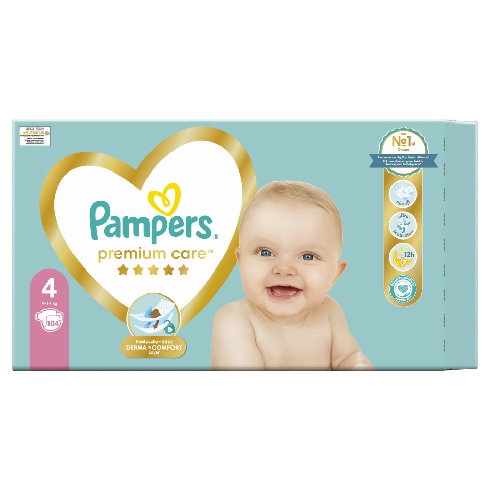 Pampers pelene premium MB 4 maxi 9-14kg 104 komada