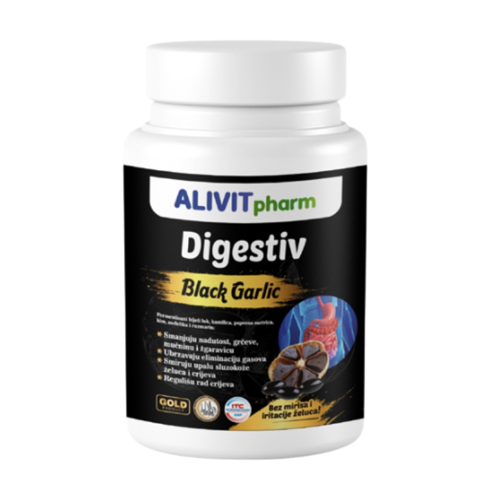 Black Garlic Digestive, 90 komada