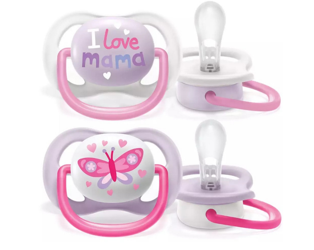 Avent varalica 0-6M Mam/Bfl devojčice, 2 komada