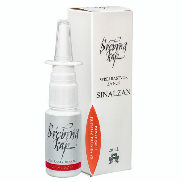 Srebrna kap - Sinalzan, sprej za nos, 20ml
