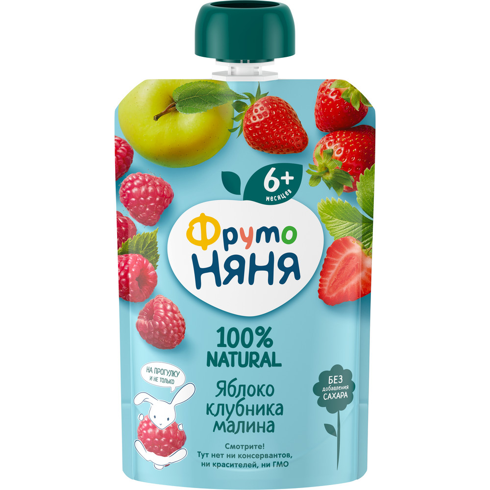 Fruto Nani dezert od jabuke, jagode i maline 90g