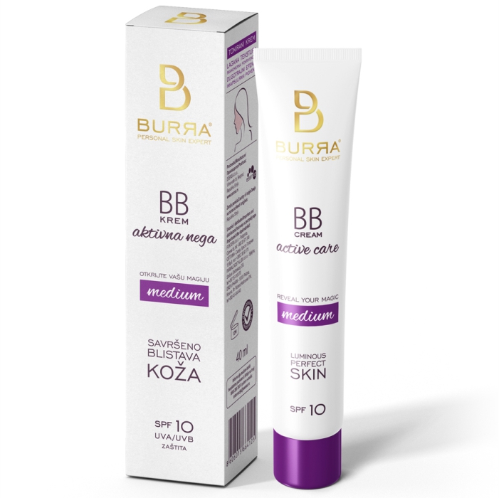 BURRA BB active care medium 1x20mL tonirani krem boje kože