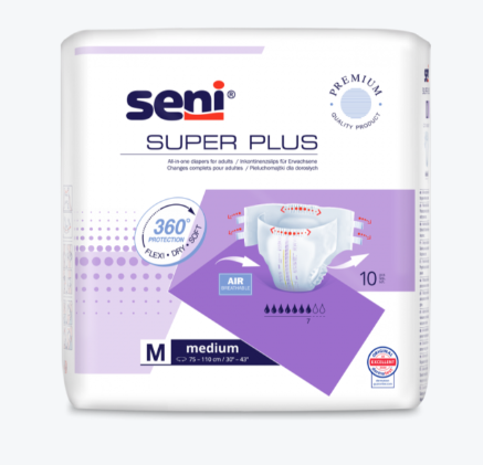 Seni Super Plus, S (1) pelene, 10 kom.
