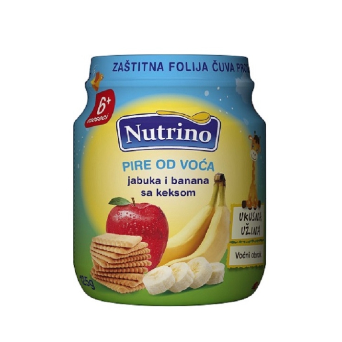 Nutrino-pire od voca-jab. ban i keks 125g