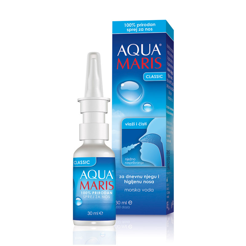AQUA MARIS CLASSIC sprej za nos 30mL - izotoničan rastvor