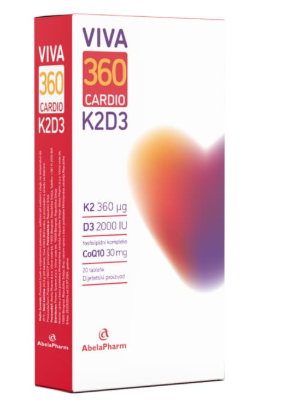 K 2 D 3 Viva Cardio 360, 20 tableta
