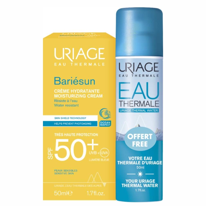 Uriage Bariesun Krema SPF50+ 50ml + Termalna voda 50ml