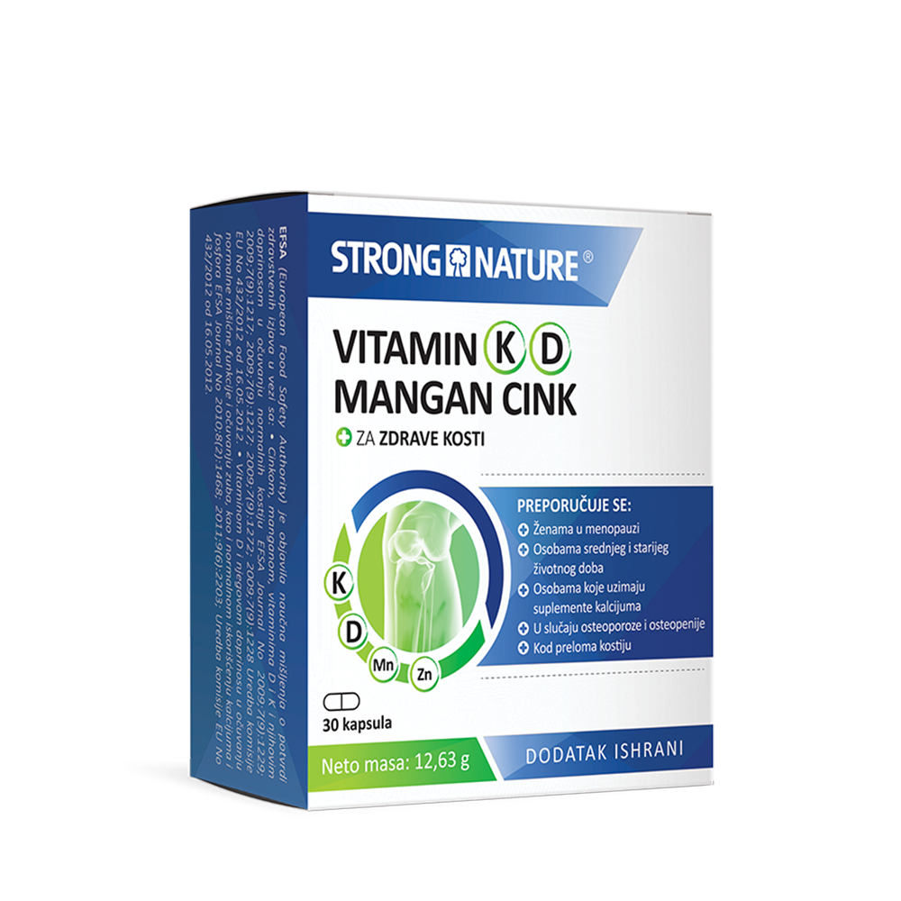 Strong nature Vitamin K D Mn Zn a 30