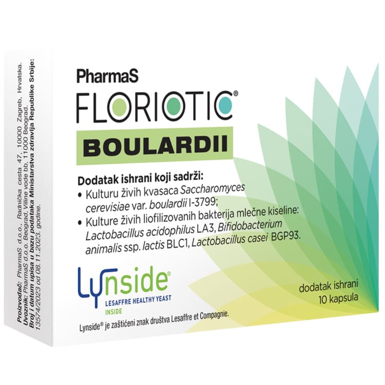 PharmaS Floriotic boulardii, 10 kapsula