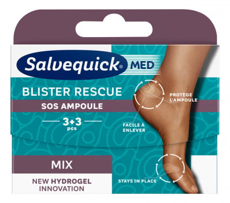 SALVEQUICK FLASTER MED BLISTER RESCUE MIX A6